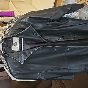 Black leather jacket